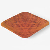 Assiettes En Carton Acceptation | Médaillons de saumons rouges orange (Angulaire)