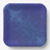 Assiettes En Carton Acceptation | Médaillons de violet violet bleu Ind (Recto)