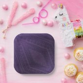 Assiettes En Carton Acceptation | Motif Boho violet écectique (Fête)