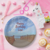 Assiettes En Carton Accès À La Plage Anniversaire (Fête)