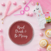 Assiettes En Carton Acclamation élégante de groupe de livre de (Fête)