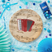 Assiettes En Carton Accordion Music, design populaire, (Fête)
