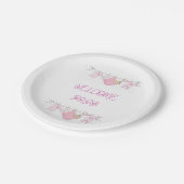 Assiettes En Carton Accueil Bébé Clothesline Plaques en papier - Bébé  (Angle)