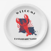 Assiettes En Carton Accueil moderne écrevisse rouge Louisiane nom pers (Devant)