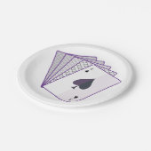 Assiettes En Carton Ace De Pique (Angle)