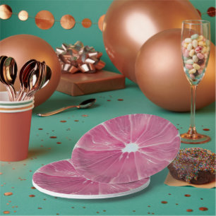 Assiettes En Carton Acitrus rose