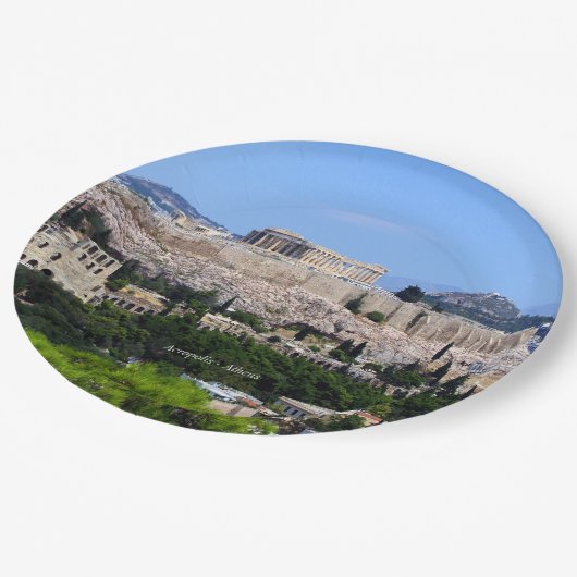 Assiettes En Carton Acropolis (Angle)