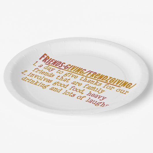 Assiettes En Carton Action d'amitié moderne (Angle)