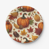 Assiettes En Carton action de grâce (Devant)