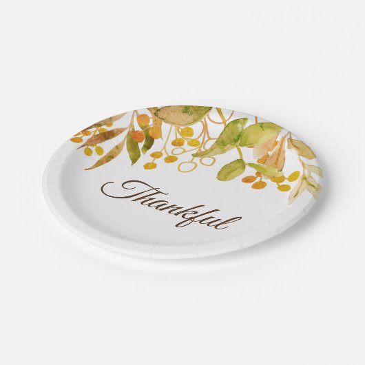 Assiettes En Carton Action de grâces (Angle)