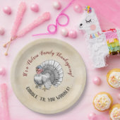 Assiettes En Carton Action de grâces familiales "Gobble "Jusqu'à ce qu (Fête)