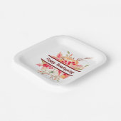 Assiettes En Carton Action de grâces florale (Angulaire)