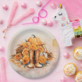 Assiettes En Carton Action de grâces occidentale (Fête)