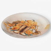 Assiettes En Carton Action de grâces occidentale (Angle)