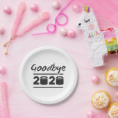 Assiettes En Carton Adieu papier toilette 2020 - c’est fini (Fête)