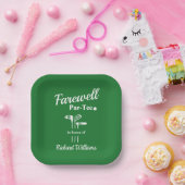 Assiettes En Carton Adieu Retraite Golf Clubs Theme Par Tee (Fête)