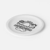 Assiettes En Carton Adios Bitchachos Fiesta Thème amusant Citation (Angle)