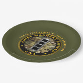 Assiettes En Carton Adjudant-chef 4 (CW4) Promotion (Angle)