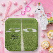 Assiettes En Carton Ado Anniversaire 50 Yard Line Football Field (Fête)