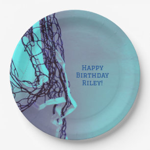 Assiettes En Carton Ado Blue Birthday Party Net & Volleyball