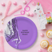 Assiettes En Carton Ado Bold violet fête d'anniversaire Net & volleyba (Fête)