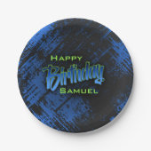 Assiettes En Carton Ado Boy Anniversaire (Devant)