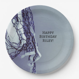 Assiettes En Carton Ado Gray Anniversaire Party Net & Volleyball