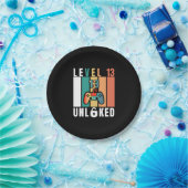 Assiettes En Carton Adolescent officiel Niveau 13 Déverrouillé Anniver (Fête)