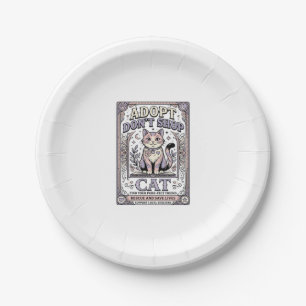 Assiettes En Carton Adopter Ne Pas Acheter Chat Sauvetage de Chat Adop