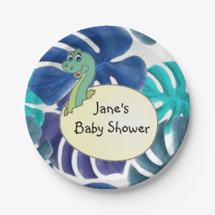 Assiettes En Carton Adorable Baby shower Dinosaur 