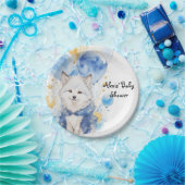 Assiettes En Carton Adorable Baby shower Loup Pup (Fête)