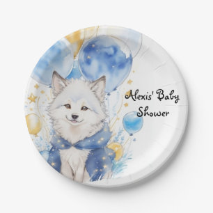 Assiettes En Carton Adorable Baby shower Loup Pup