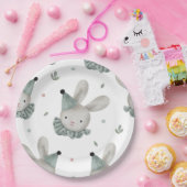 Assiettes En Carton Adorable chic lapin lapin rustique lapin (Fête)