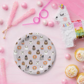 Assiettes En Carton Adorable Chouette d'Halloween Motif (Fête)