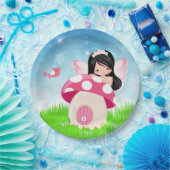 Assiettes En Carton Adorable fée rose (Fête)