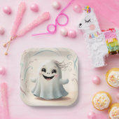 Assiettes En Carton Adorable Ghomajorité ami Halloween Design (Fête)