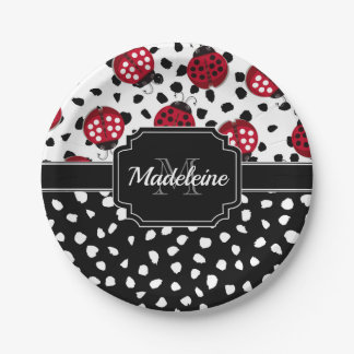 Assiettes En Carton adorable Ladybugs