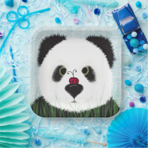 Assiettes En Carton Adorable Ours De Panda