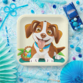 Assiettes En Carton Adorable Pâques Pup (Fête)