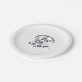 Assiettes En Carton Adorable Parcours d'astronaute (Angle)