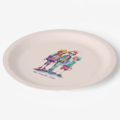 Assiettes En Carton Adorable Pastel Zombie Trio - Joli Halloween (Angle)