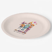 Assiettes En Carton Adorable Pastel Zombie Trio - Jolie Halloween (3) (Angle)