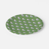 Assiettes En Carton Adorable Petit Motif de chèvre gris (Angle)