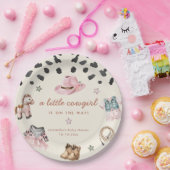 Assiettes En Carton Adorable petite fille est en chemin fille baby sho (Fête)