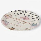 Assiettes En Carton Adorable petite fille est en chemin fille baby sho (Angle)