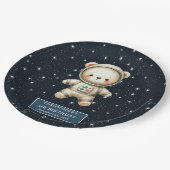 Assiettes En Carton Adorable Teddy Bear Astronaut Plaques papier sur m (Angle)