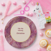 Assiettes En Carton Adult Birthday Silhouette Stencil Art Pattern (Fête)