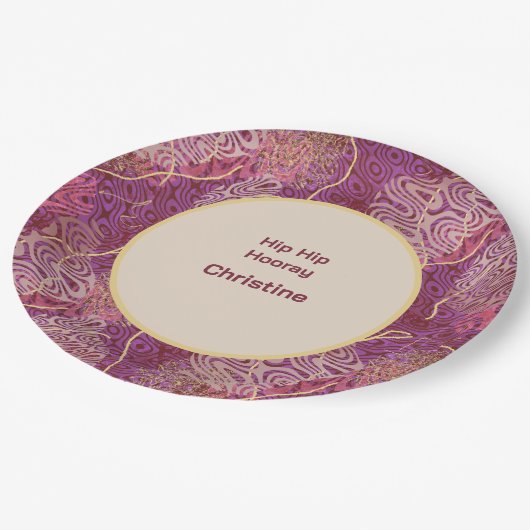 Assiettes En Carton Adult Birthday Silhouette Stencil Art Pattern (Angle)