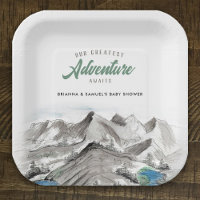 Adventure Await Couples Baby shower Mountains