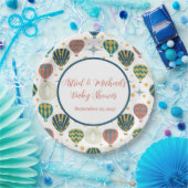 Assiettes En Carton Adventure Await Hot Air Baby shower (Fête)